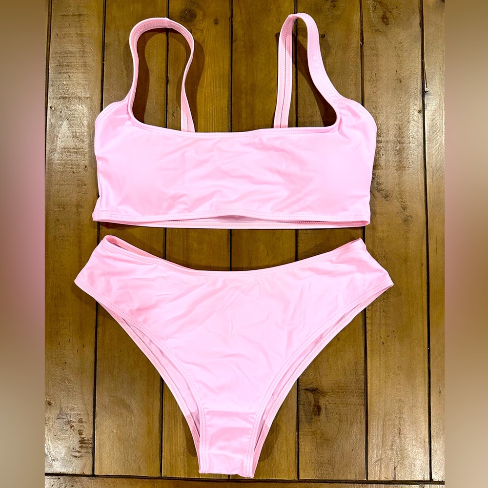 🌟NWOT👙Shein🏊🏻‍♂️ Bikini, Pink, Size M